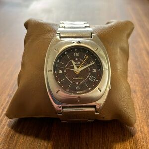 Rip curl watch with brown face